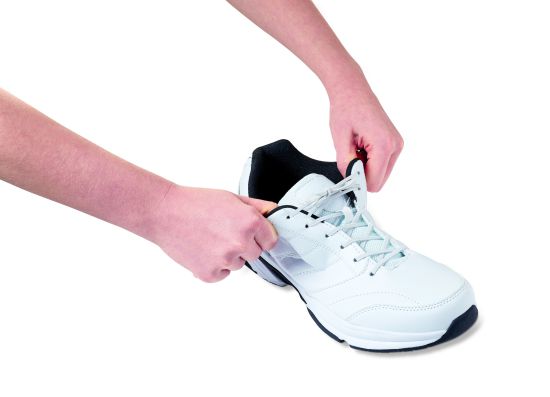 Lacci elastici per scarpe bianco 60 cm