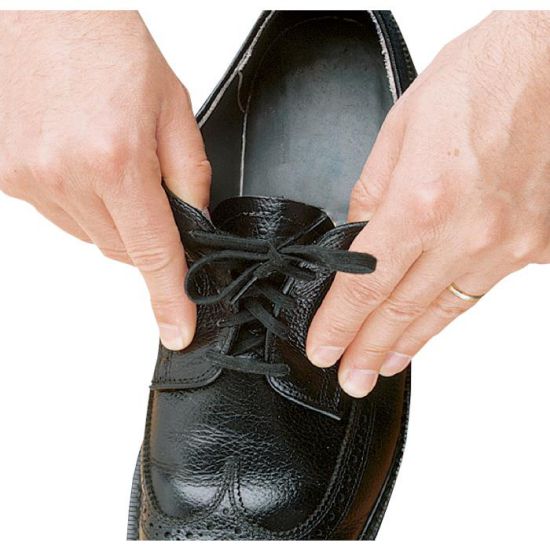 Lacets de souliers élastiques noir,  94 cm